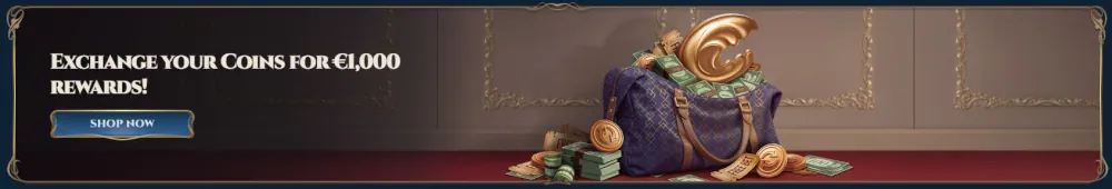 Negozio di cambio monete reali per premi di casinò di alto valore